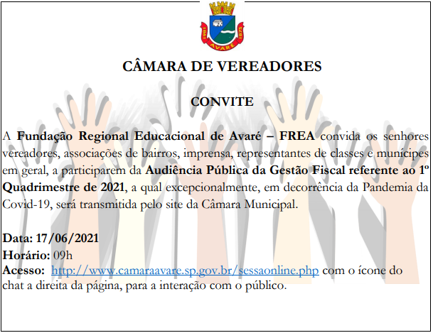 Audiência Pública da Gestão Fiscal referente ao 1º Quadrimestre 
