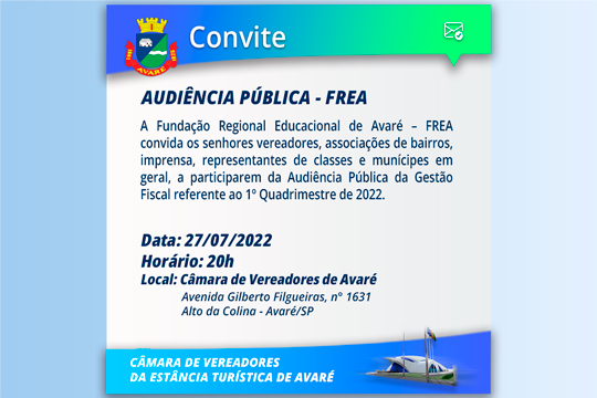  Audiência Pública - FREA