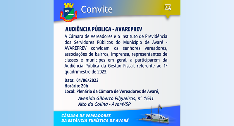 Audiência Pública da AVAREPREV