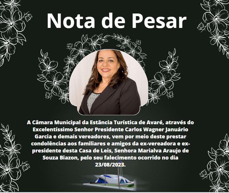 NOTA DE PESAR